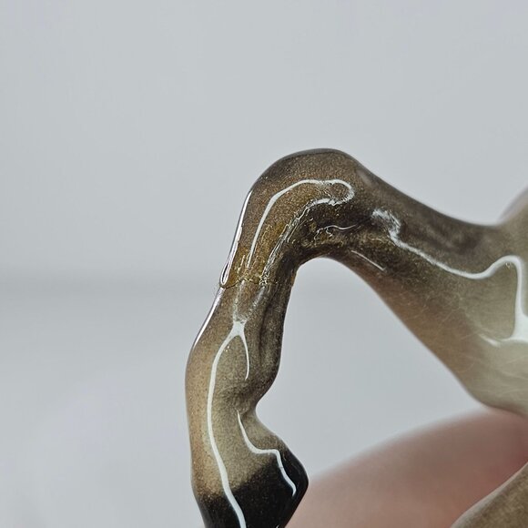 Hagen Renaker DW Morgan Stallion Thunder Figurine Brown Glossy *Repaired* - Picture 9 of 10